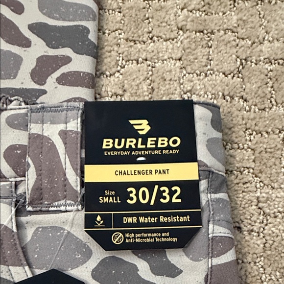 BURLEBO Men's Camouflage pants  in Gray and Cream - Picture 2 of 10